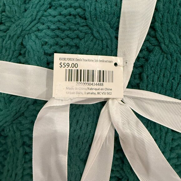 Urban Barn Porsche Chenille Throw - Picture 2 of 2